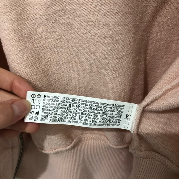 Forever 21 Pink & White Cropped Hoodie 💖 - Picture 5 of 14